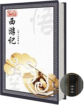 Chinoiserie Diversion Book Safe Storage Box Size 8.7"6"2" With Security Combination Lock, Chinese style Ornaments Secret Hidden Safe Journey to the west - Combination Lock