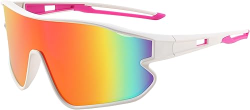 Miniatura 2 de FEISEDY Gafas de sol unisex para jóvenes, gafas de sol de béisbol y tenis, UV400 deportivas para niños y niñas, pantallas de ciclismo B4064