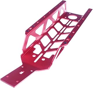 Alloy Main Chassis Lightened fit 1/5 HPI ROVAN KM Baja RV KM 5B 5T 5SC (Red)