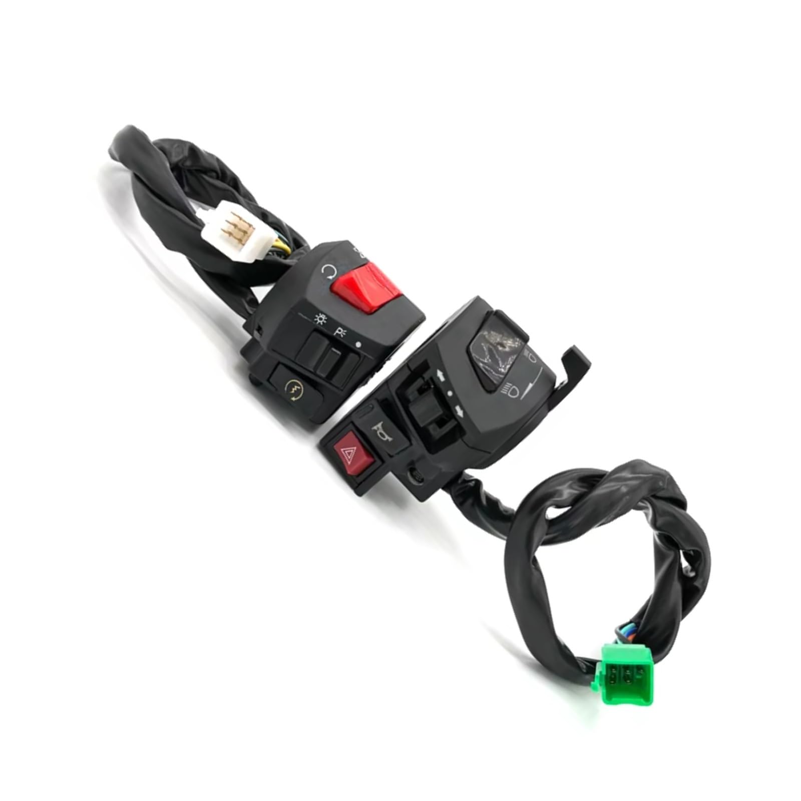 Interruttore Moto Da 22 Mm Controllo Manubrio Lampeggiatori Di Emergenza Universali Indicatore Direzione Del Clacson Pulsante Avvio Elettrico Comando Manubrio(Emergency flashers)