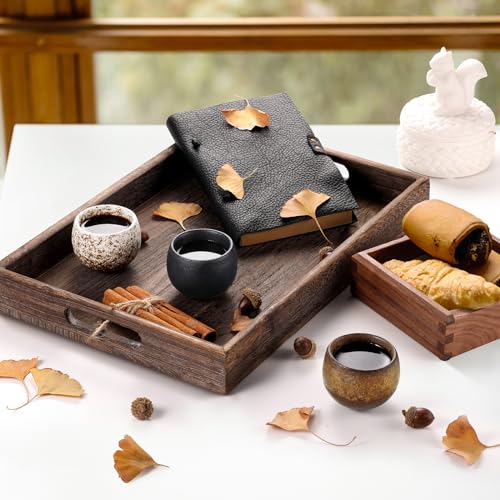 ecooe Filiżanki do espresso o grubych ściankach z kamionki, zestaw 5 sztuk, 50 ml, ręcznie wykonane porcelanowe filiżanki do kawy, ceramiczne filiżanki do herbaty, prezenty dla kobiet, mężczyzn