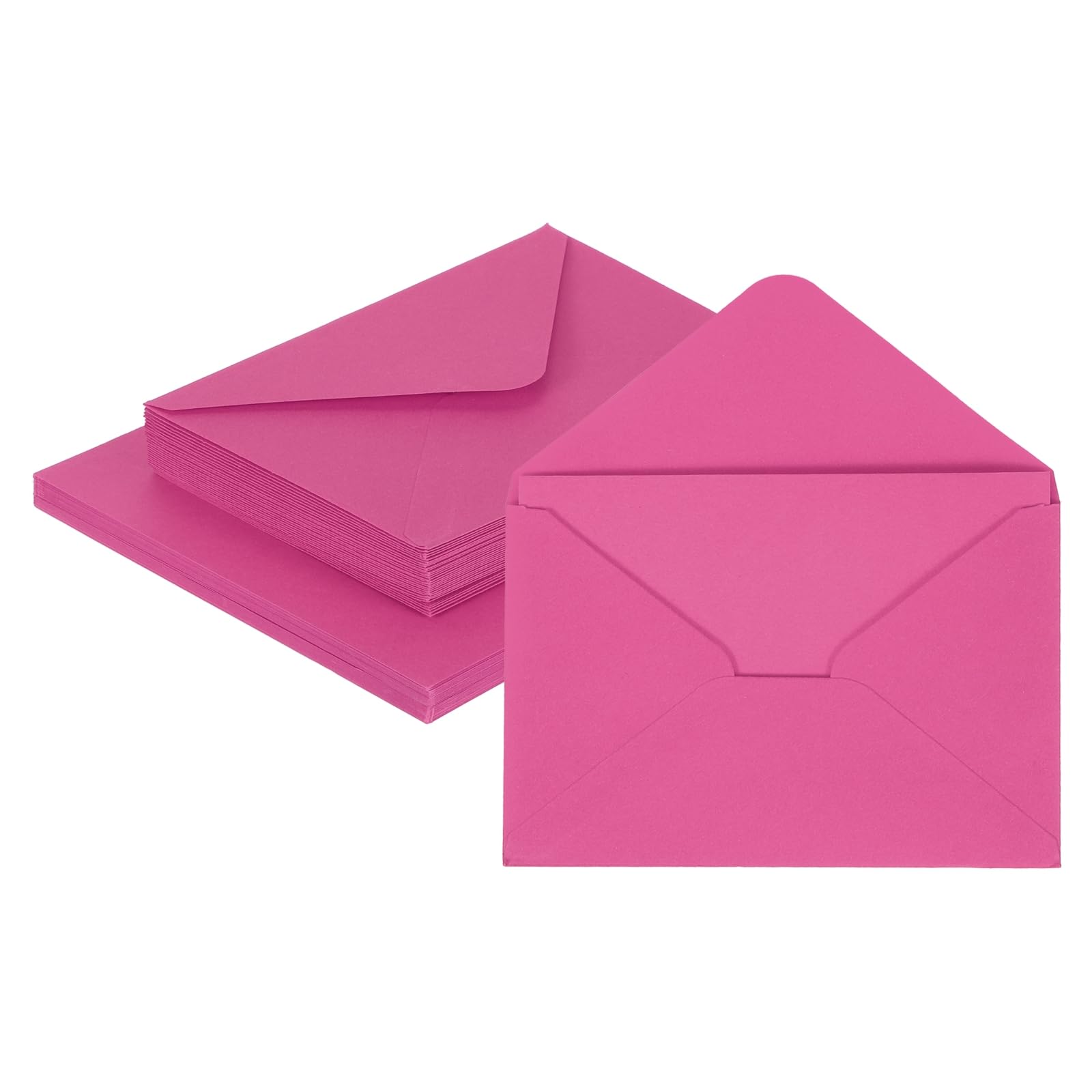 sourcing map 25 Pack 5.9x7.9 Blank Cardstock Paper with Envelope, Rose Card Stock Bulk Thick Folded Heavy Cardstock Paper for Printer DIY Cards Greeting Gift Wedding Postcards