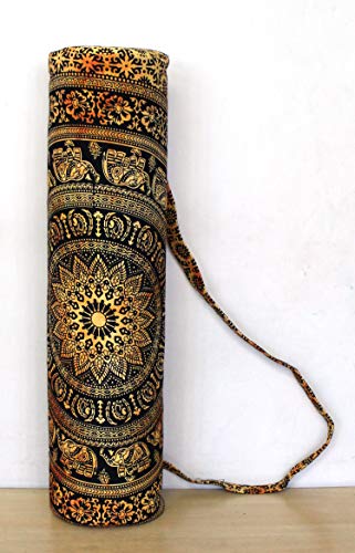 Indian Craft Yoga Mat Carrier Bag w/Shoulder Strap - Image 3