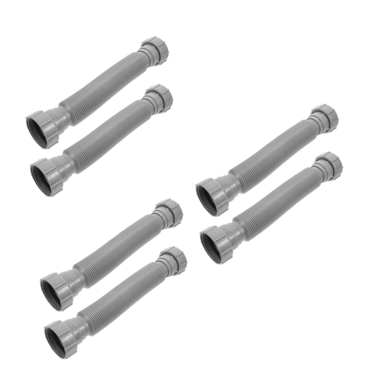 HOMSFOU 3 Set Scarico Del Lavandino Tubo Per La Pulizia Dello Scarico Scovolini Drenare Drenaggio Tappi Per Lavelli Svuotare Il Lavello Universale Tubo Kit Plastica Grey 2 Pezzi*3