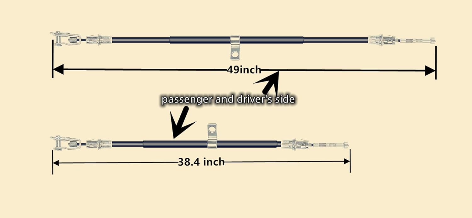 Dr.Acces Golf Cart Brake Cable for Club Car Precedent Replace OEM# 103528701 102557501 103528702 102557502