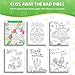 Adult Coloring Books Set of 2, Coloring Books for Adults Relaxation, with Funny Words & Mindfulness Coloring Book -The Perfect Relaxation and Relieve Anxiety Gift for Women