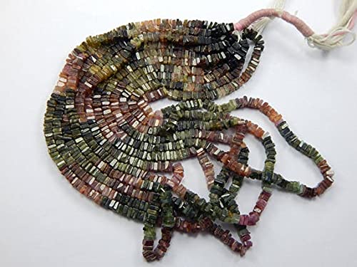 Tourmaline pastèque perles heishi 4.5mm pour fabriquer un cadeau unique