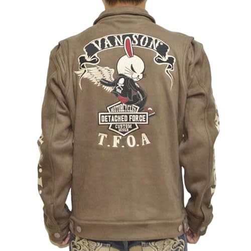 [バンソン] クローズ WORST CRV-2316 起毛ボンディング フルジップ Gジャン ジャケット T.F.O.A 武装戦線 アウター メンズ (XL, アンバー)