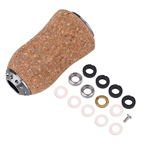 Perilla de la manija del carrete de la pesca, piezas de repuesto de la perilla de madera durable del pomo de la manija de la pesca para Baitcast/Daiwa/Spinning Fishing Reel Handle (B)