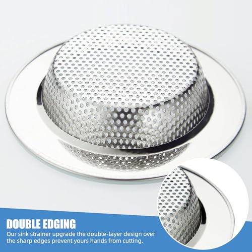 Colador para fregadero de cocina Acero inoxidable 4.5 pulg 3 unidades miniatura 5
