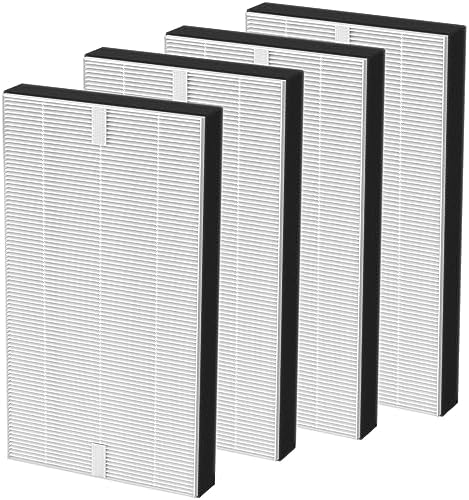 4 Pack F1 Replacement Filters Compatible with 3M Filtrete Air Purifier