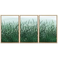 SIGNWIN 3 Piece Framed Canvas Wall Art Landscape with Trees Canvas Prints Home Artwork Decoration for Living Room,Bedroom - 16