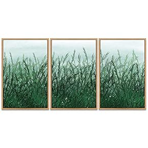 SIGNWIN 3 Piece Framed Canvas Wall Art Landscape...