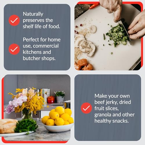 Foto von SousVideTools Dörrautomat Hendi mit 6 Ebenen, aus Edelstahl, Touchpanel mit Timer und Thermostatkontrolle, Industrie-Dörrautomat, ideal zum Dörren von Obst, Fleisch und Gemüse (229033)