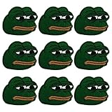 CHBROS 9 Pcs Frog Embroidered Patch Iron on Patches for Clothing Jackets T-Shirt Backpacks...