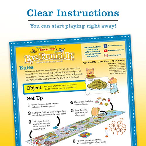 Wonder Forge Richard Scarry's Busytown, Eye Found It Toddler Toy And Game For Boys And Girls Age 3 And Up - A Fun Preschool Board Game,Multi-Colored #TOP2