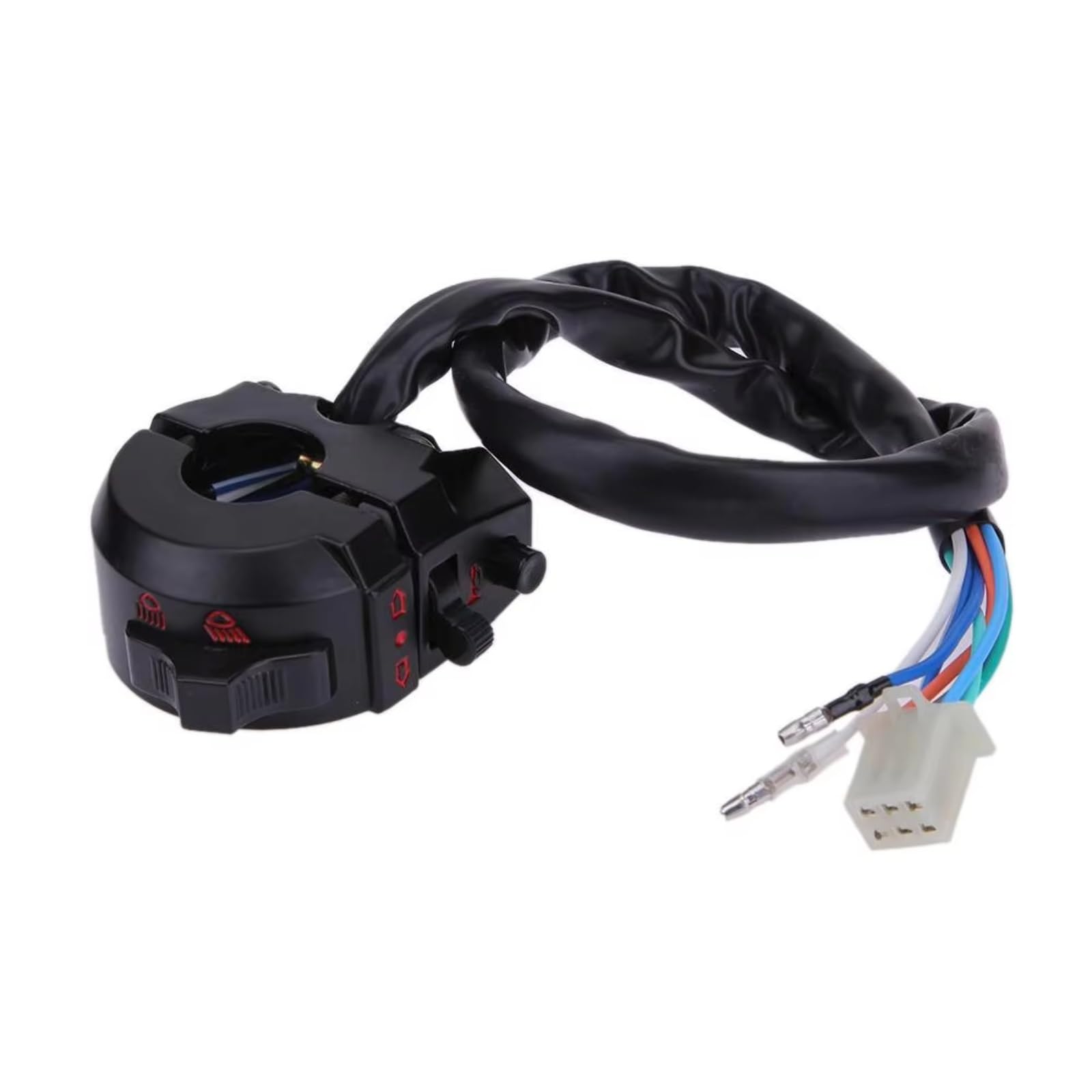 Para XL Para XR Motocicleta Manillar De Moto Interruptor De Control Lateral Izquierdo Luz De Carretera/Cruce Intermitente Interruptores De Bocina Piezas De Moto ATV Interruptor botón manillar