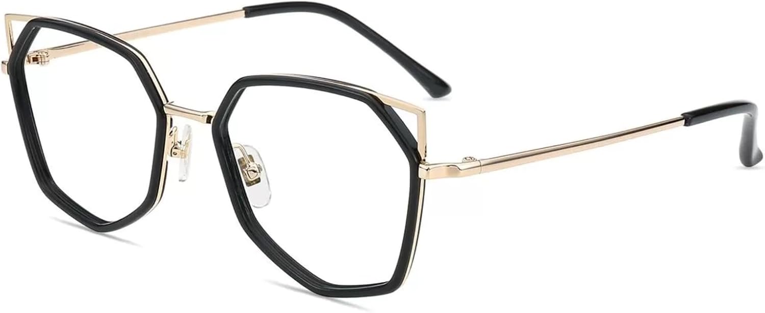 Firmoo Blue Light Blocking Reading Glasses for Women, Stylish Anti Eyestrain Cat Eye Computer Glasses, S985