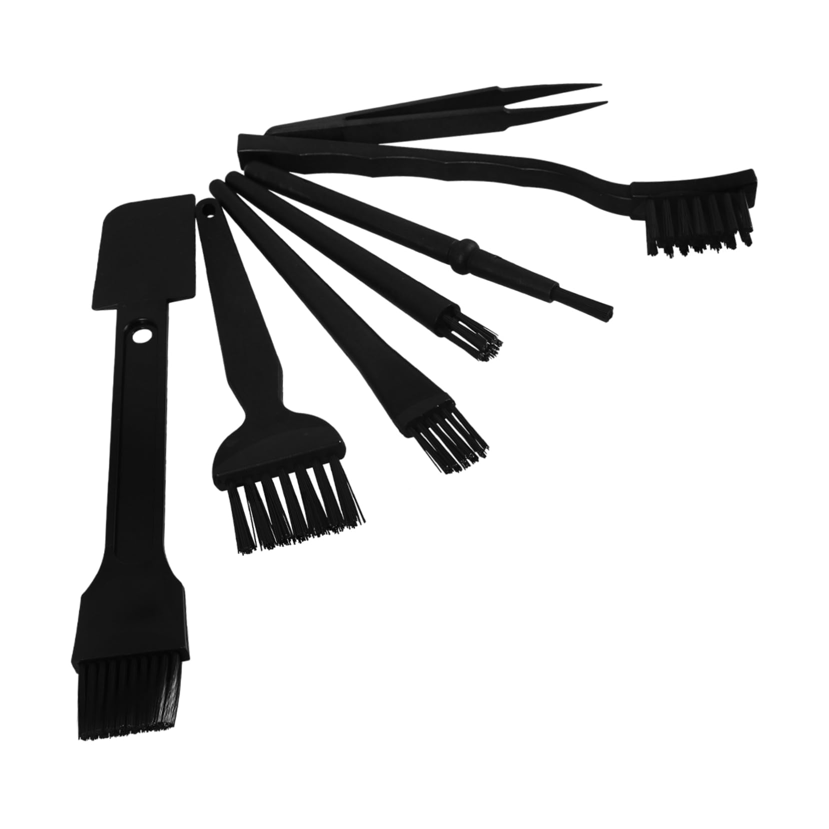 KICHOUSE 7-Piece Keyboard Cleaning Brush Set Anti-Static Multi-Purpose Electronics Computer Brush Kit