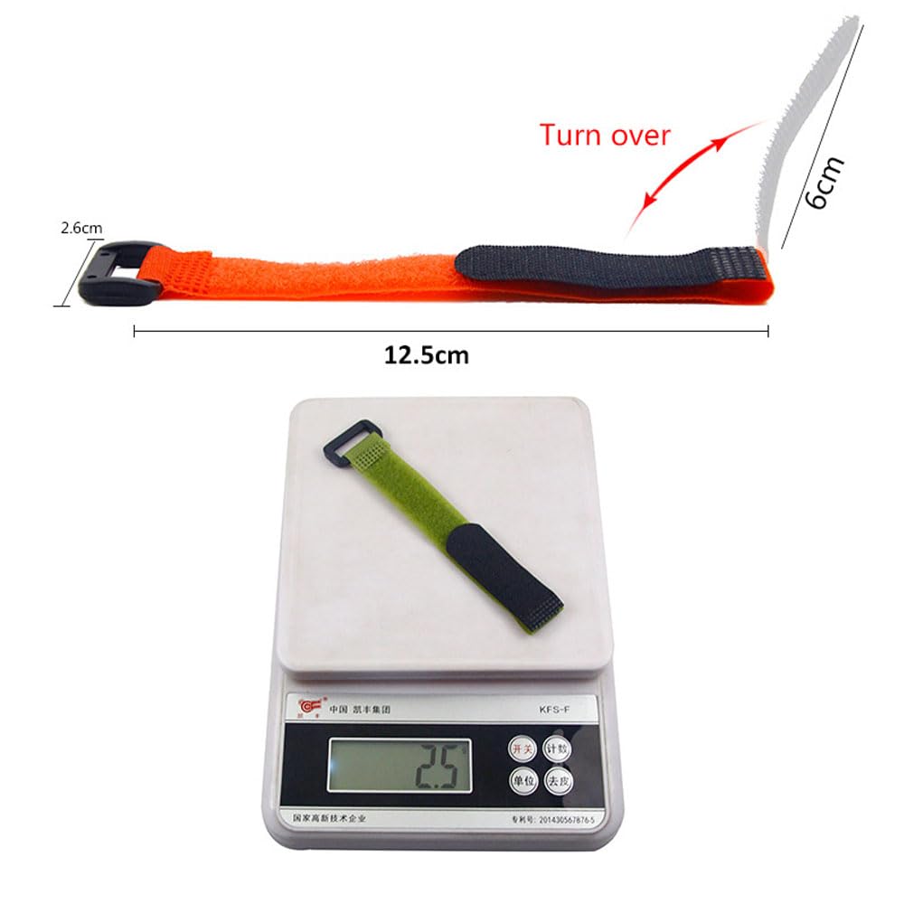 9 correas ajustables para portabicicletas, correas estabilizadoras de rueda de bicicleta, correa reutilizable con agarre de gel para hebilla de rueda de bicicleta, cinta de encuadernación de alambre (3 colores, 1 x 23.6 pulgadas) 2