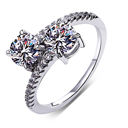 Blisfille Anillo Compromiso Negro Anillos Mujer Juego de Tronos Anillos Mujer Corona Anillo Mujer 18...