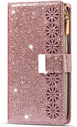 Étui pour iPhone 13 en cuir rose idéal pour voyager léger avec ses cartes bancaires