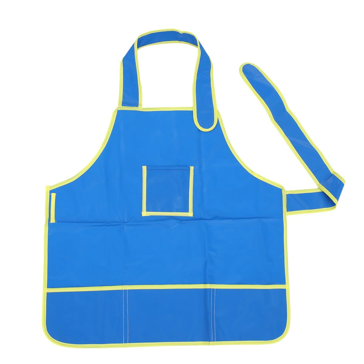 3 pezzi Grembiuli da Pittura per Impermeabili Blu Smock Leggero e Durevole per Disegno e Pittura con Lacci Lunghi per Asilo e Scuola Elementare Protezione Anti-macchia per