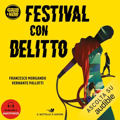 Diseño de la portada del título Festival con delitto
