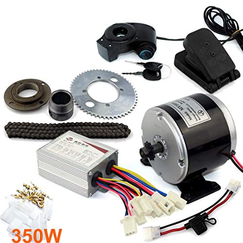 24V36V 350W Cart Engine Kit Motocross Bike Replacement Kit Gokart Minibike 25H Chain Drive Engine Kit (24V Pedal kit)