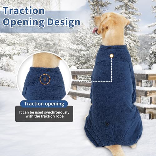 Dog Winter Coat Soft Pullover Pajamas — alternate color or size variant on Amazon