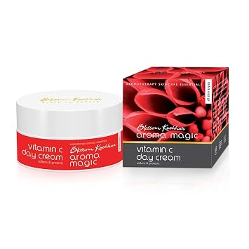 Aroma Magic Vitamin C Day Cream with SPF 15 | Anti Aging Daily Face Moisturizer for All Skin Types | Hydrates, Softens & Protects Skin | Lightweight, Non-Greasy | 1.76 Oz (50g)