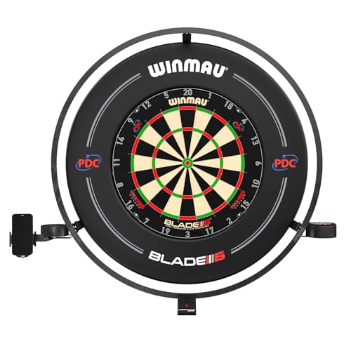 Winmau Plasma Dartboard Light Accessory Pack, Black, 75 cm x 7 cm