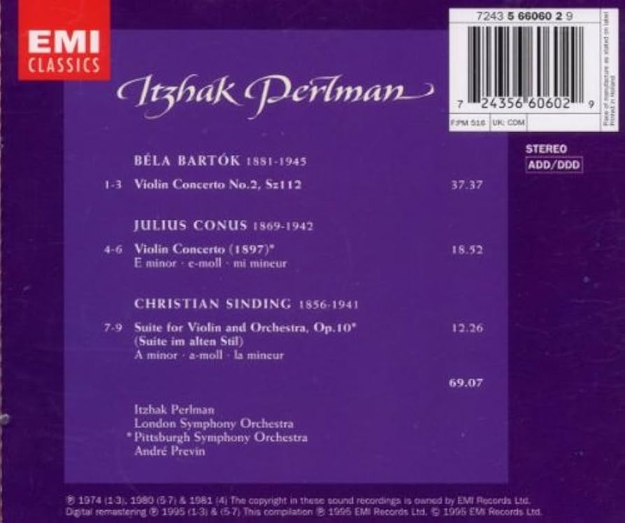 Bartok;Violin Concerto No.2: Amazon.ca: Music