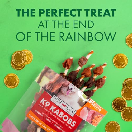 image for Pur Luv Dog Treats, K9 Kabobs Made with Real Chicken, Duck, and Sweet 