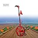 XIJIXI Distance Measuring Wheel in feet,Measure Wheel,Collapsible Rolling Measurement Wheel,12.5”Diameter Wheel,With One key to Zero,Upgrade Flag Holder,With 10 Survey Flags(Red）