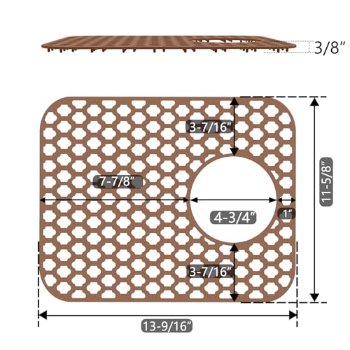 Protector de Fregadero de Silicona 2 Unidades 13.58 x 11.6 pulgadas miniatura 6