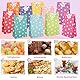 woric 50 Stück Papiertüten, 22x12x7cm Geschenktüten Kindergeburtstag Klein mit 60 Aufkleber(Auf Deutsch) Candy bar Tüten Bunt Mitgebsel Tüten für Geburtstag Hochzeit Party Giveaway