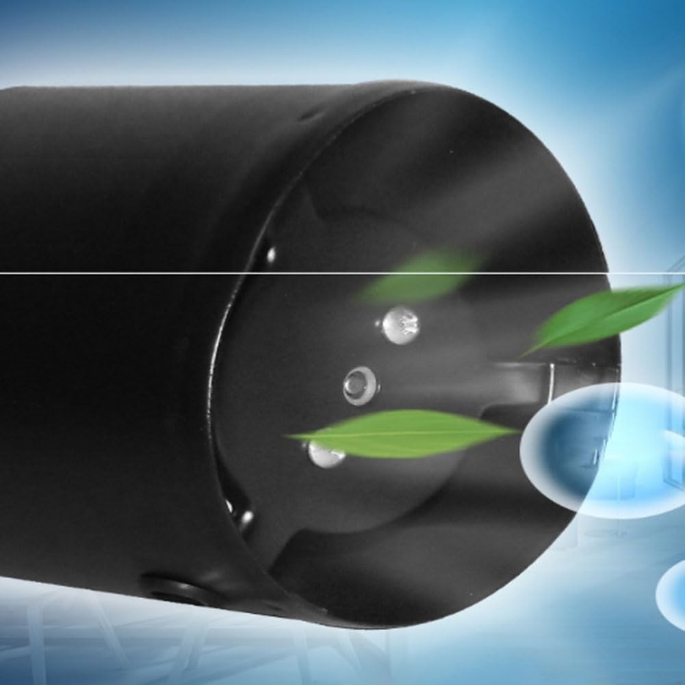 Ventilateur extracteur silencieux de 100 mm avec flux d'air de 160 m3h, ventilateur d'échappement pour ventilation dans les supermarchés, les bureaux et les zones publiques (blanc)