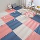 Antrect Puzzlematte Baby Puzzlematte Kinder 18 Teile Schaumstoffmatte Kinderspielteppich Spielmatte Bodenschutzmatte für Baby Kinder, 30 x 30 x 1,2 cm, 1,6m² große Yogamatte