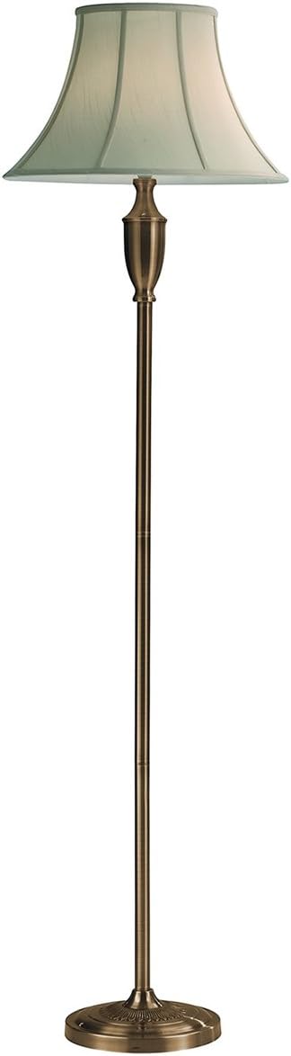 Vienna Candlestick Floor Lamp, Antique Brass