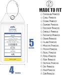 Princesse Cruise Porte-étiquette de bagages par Cruise On [4 Pack] Convient à tous les navires Princess & Étiquettes, Cruise Essentiels 2026 & 2027 - Effacer les étiquettes de bagages