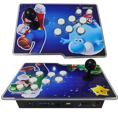 FVBADE [20000 Games in 1 40S Pandora Box Arcade Game Console for PC & Projector & TV,3D Games 1-4 Players Double Joystick Favorite List Game Category Save/Search/Hide/Pause/Delete Games