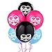 Fabulous Birthday Girl Argyle Heart Printed Latex Party Balloons (6 Pack), Multi Color, 12".