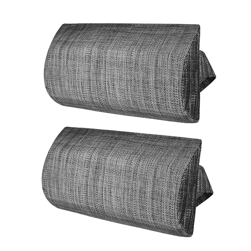 2 Pièces Coussin Repose Tete, Coussin Oreiller De Appuie Tête Fauteuil Salon, Oreiller De Chaise Longue, Appuie Tête Bain De Soleil Avec Bande Élastique,...