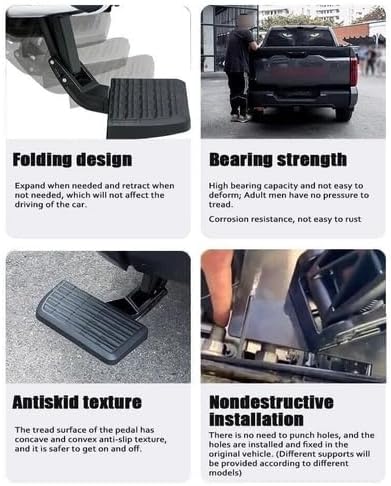 Bedstep Rear Restractable Running Boards Steps Fits for Isuzu DMAX 2015-2020