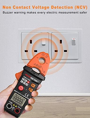 Clamp Meter,COCZOW Voltage Current Tester Non-Contact Multimeter for Measuring Resistance,Frequency with Storage Bag Test Measurement