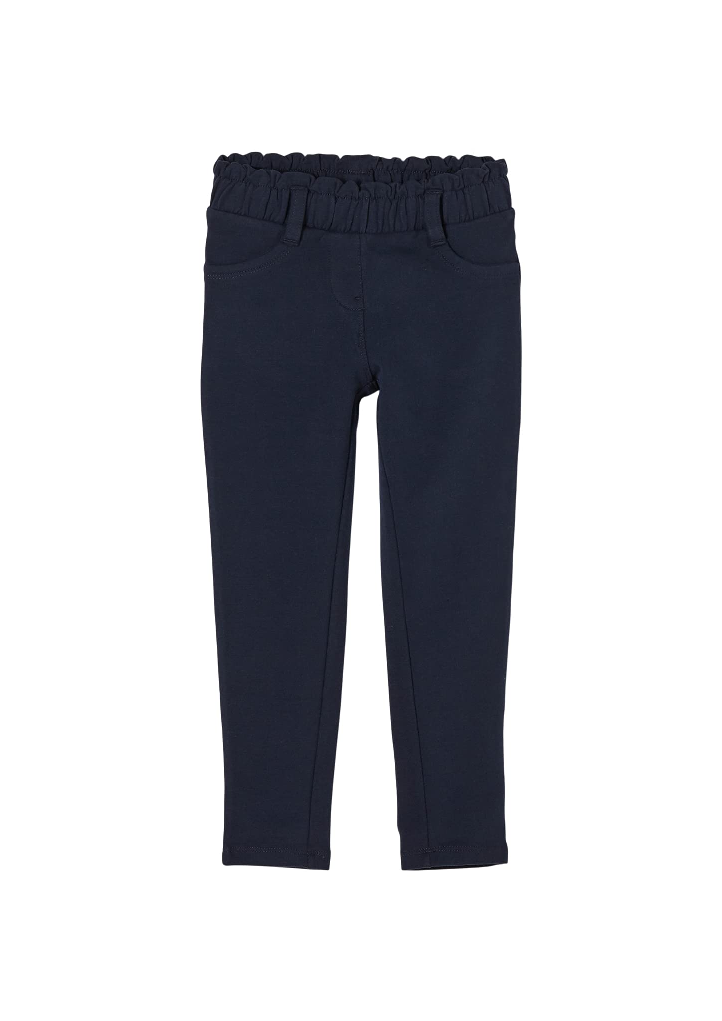 Legging fille s.Oliver 2157029 noir à taille retroussée en coton doux
