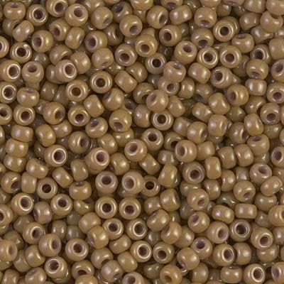 Miyuki Round Rocailles Size 8/0 Seed Beads Opaque Latte Approx 24 Gram Tube