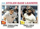 2026 Topps Heritage #4 Jose Caballero/Oneil Cruz League Leader NM-MT Baseball Trading Card