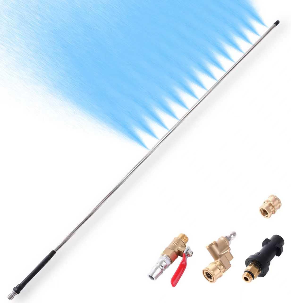 40 in Radiator Cleaning Wand,Radiator Cleaning Tool,Radiator Genie Water Air Cleaning Wands, Home Car Truck Power Washer Wand, Fit Over Max 5000PSI Pressure Washer(With Switch)